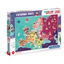 Clementoni Puzzle - Exploring Maps - Evropa: Osobnosti - 250 dílků