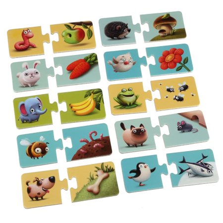 Puzzlika Puzzle - Mé jídlo - naučné puzzle - 20 dílků