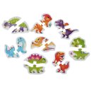 Puzzlika Puzzle - Dinosauři - puzzle 8 zvířátek - 16 dílků