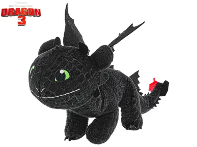 Mikro trading Jak vycvičit draka 3  - Drak plyšový - 26 cm