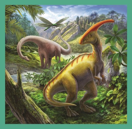 Trefl Puzzle - Svět Dinosaurů 3v1 - 20, 36 a 50 dílků