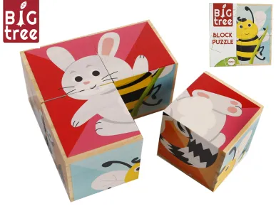 Mikro trading Kostky dřevěné - 4 ks