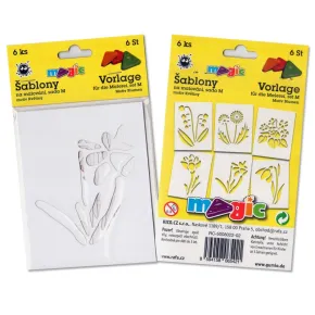 PRIMO MAGIC Papírové šablony - sada M - Květiny