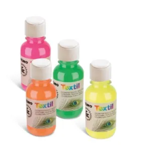PRIMO FLUO Barva na textil - 125 ml - žlutá