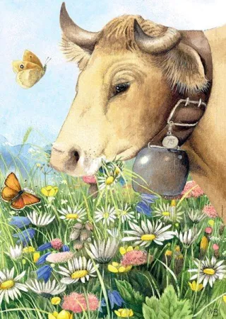 Heye Puzzle - Marjolein Bastin - Kráva (Cow) - 1000 dílků
