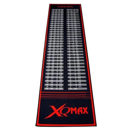 XQMax Darts Dart Mat Checkout - Koberec k terči - black-red