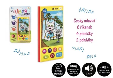 Teddies Veselý mobil / telefon - česky mluvící