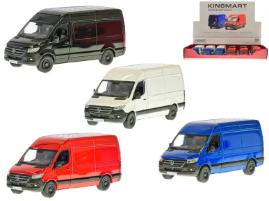 Kinsmart Kovový model auta Mercedes-Benz Sprinter na zpětný chod - 13 cm