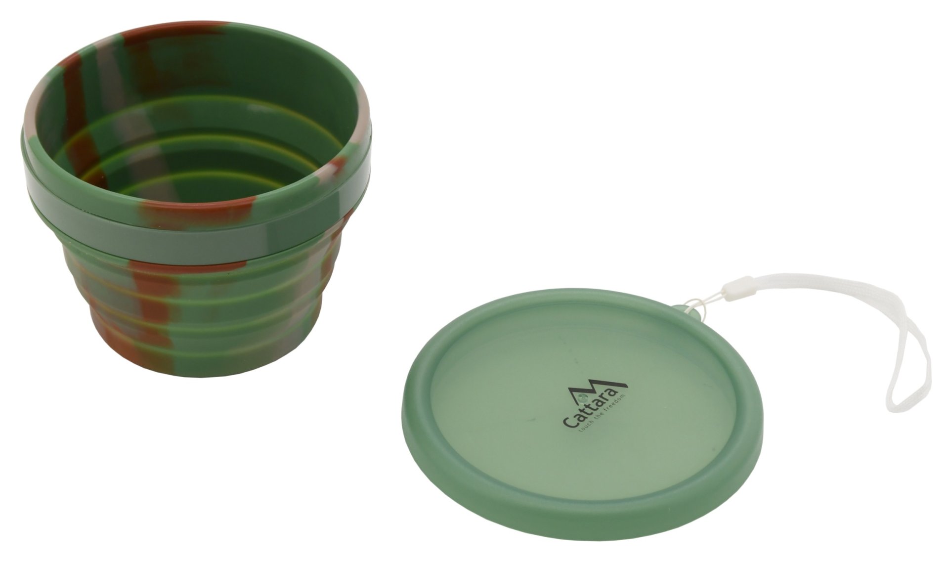 Cattara Silikonová skládací miska ARMY - 550 ml