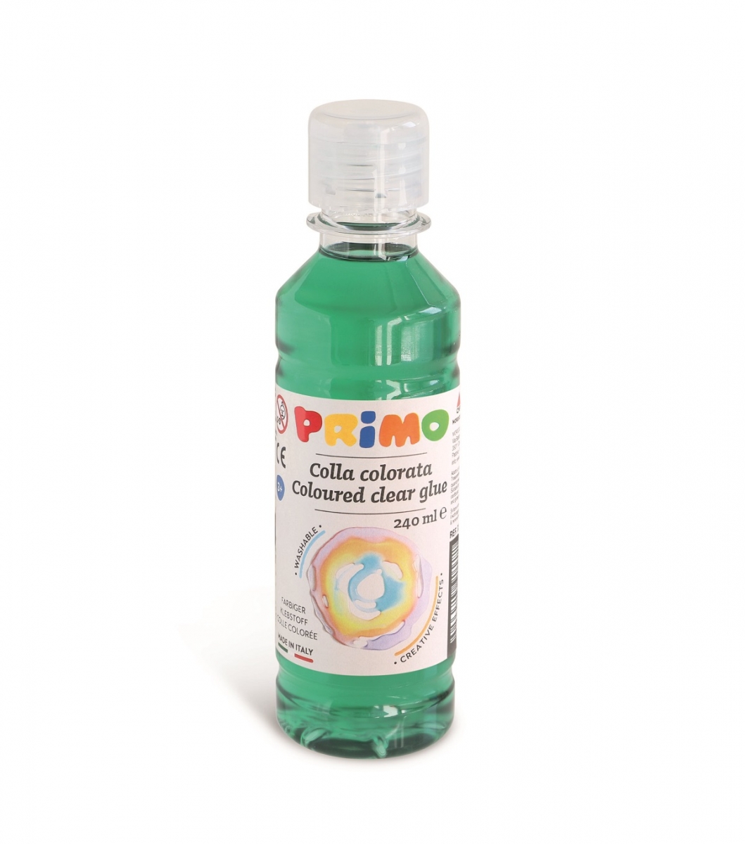 PRIMO Barevné čiré lepidlo na vodní bázi č. 610 - 240 ml - zelená