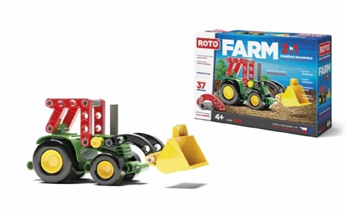 Efko Stavebnice Roto 2v1 - Traktor - 37 dílků