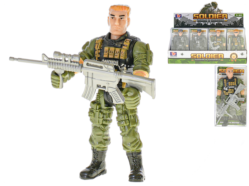 Mikro trading Voják se zbraní - 12 cm