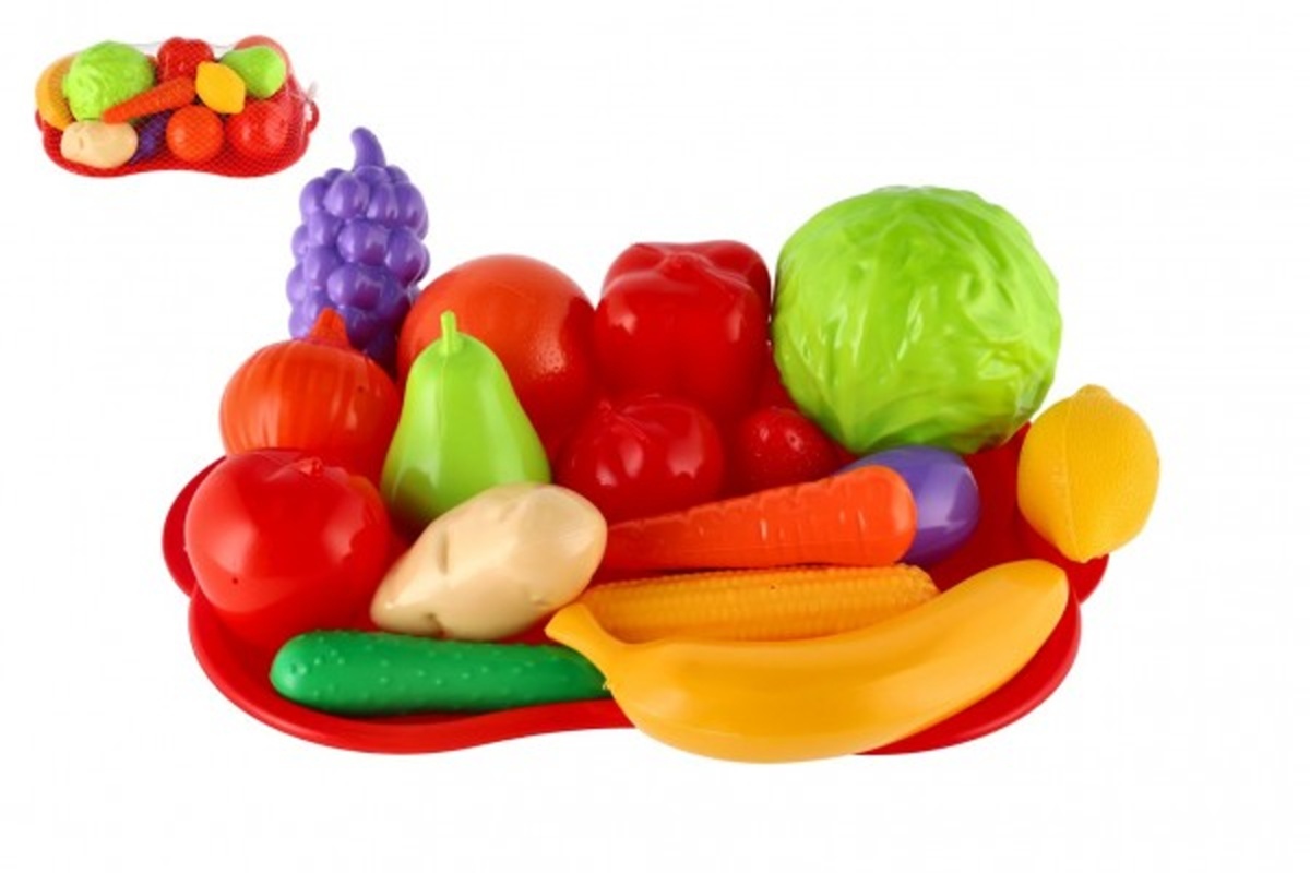 Teddies Ovoce a zelenina s podnosem