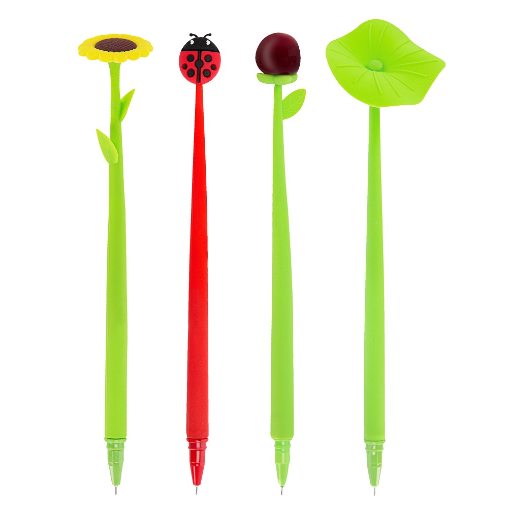 Easy KIDS FLEXILE - Silikonové kuličkové gelové pero - 0,5 mm - různé vzory - MIX 1