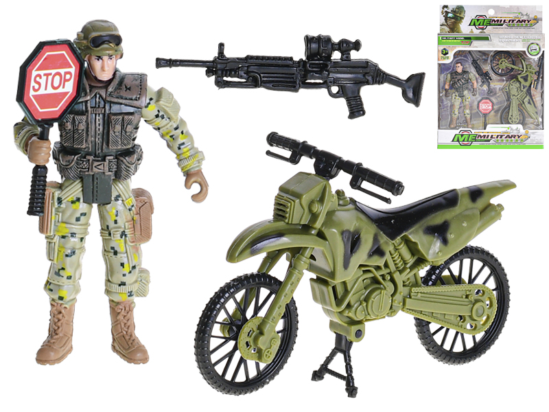 Mikro trading Voják kloubový s doplňky - 10 cm