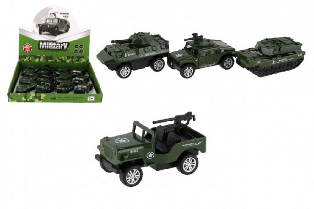 Teddies Mini vojenské auto