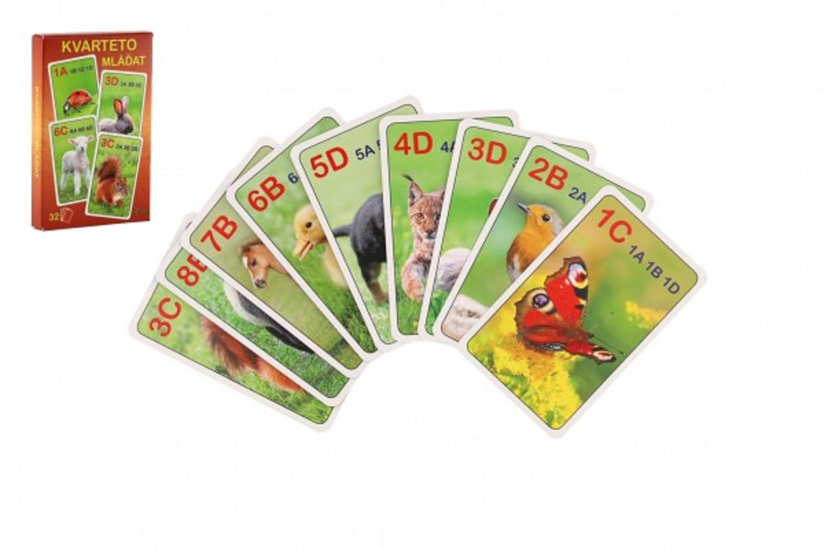 Teddies Kvarteto Mláďat- 32 karet