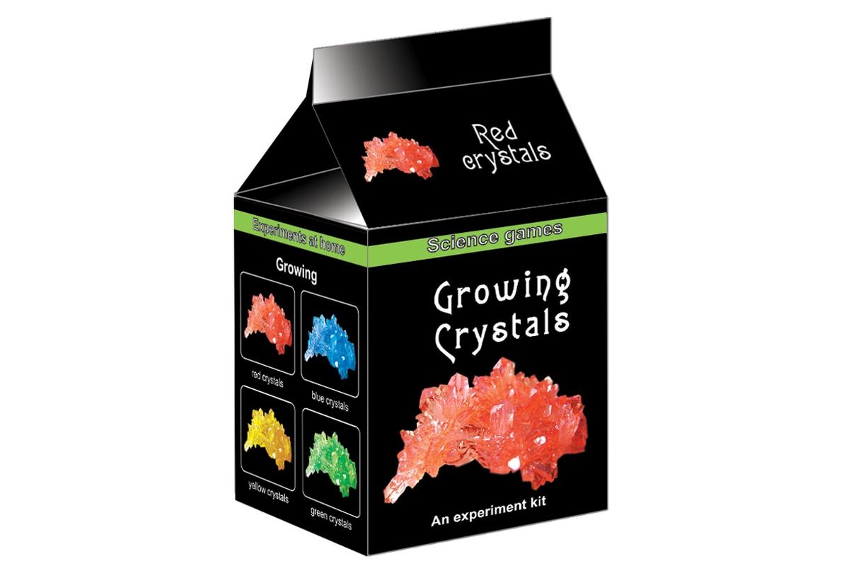 LAMPS Mini chemická sada rostoucí krystaly - červená