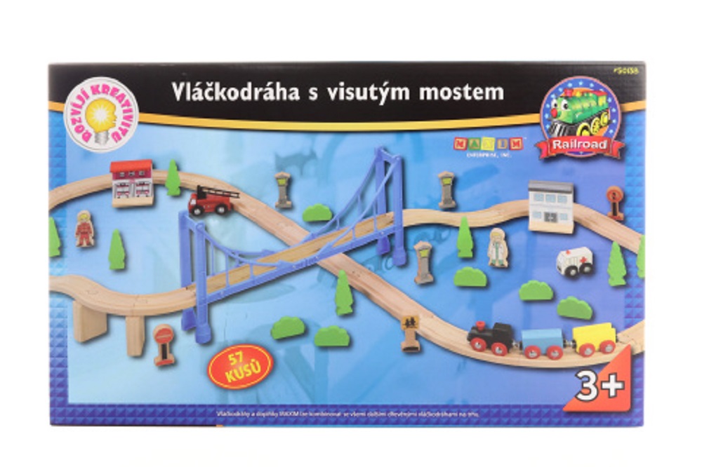 Maxim Vláčkodráha s visutým mostem - 57 ks