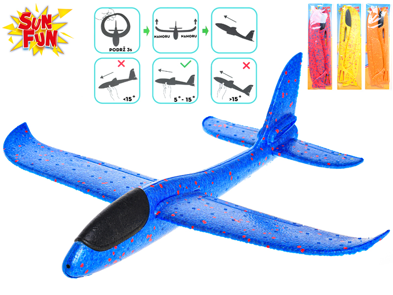 Mikro trading Sun Fun - Letadlo pěnové - 48 cm