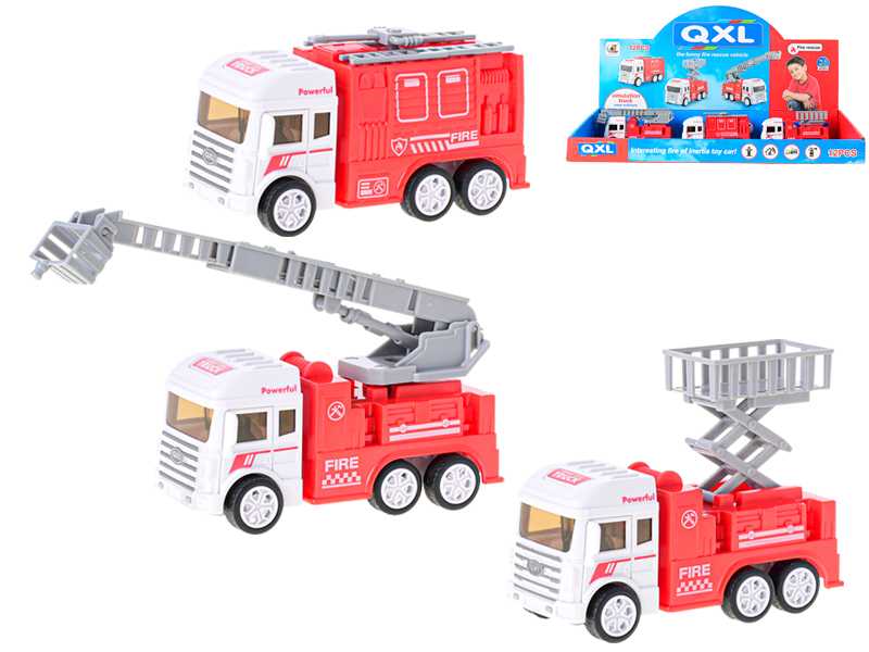 Mikro trading Auto hasičské na setrvačník - 3 druhy
