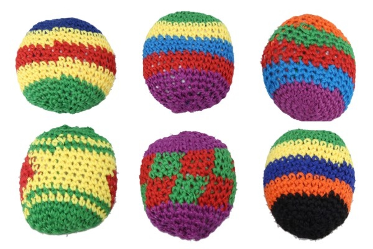 Wiky Hakysák míček footbag - 6 cm - háčkovaný textilní