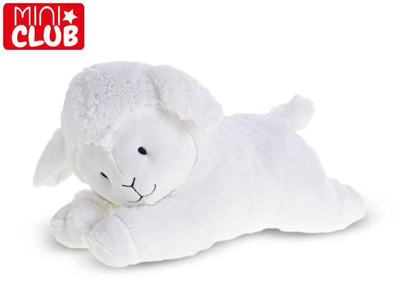 Mikro trading Mini Club - Ovečka plyšová - 28 cm - ležící