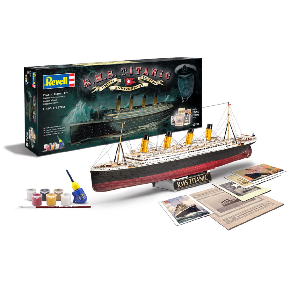 Revell Gift-Set - Plastikový model lodě R.M.S. Titanic - 100th anniversary edition