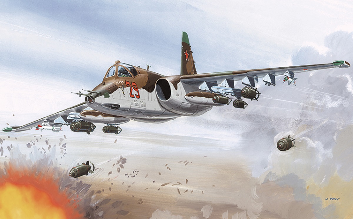 Směr Plastikový model letadla Suchoj Su-25 K