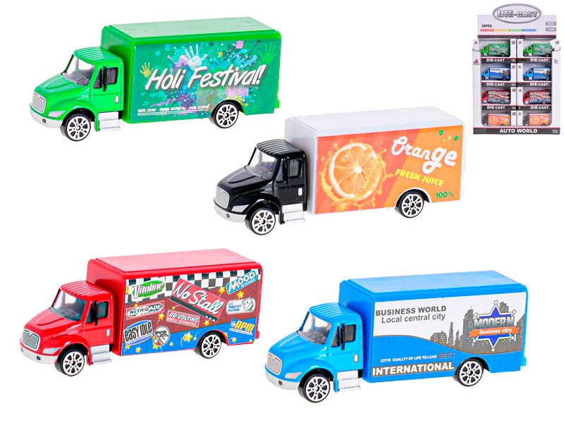 Mikro trading Auto nákladní na volný chod - 4 barvy - 9,5 cm
