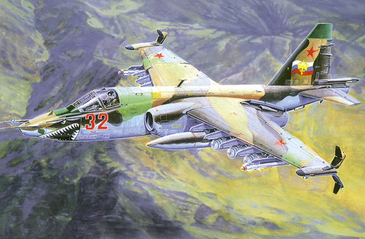 Směr Plastikový model letadla Suchoj Su-25K