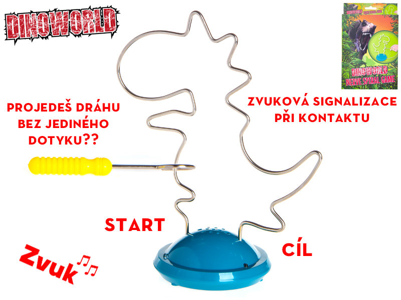 Mikro trading Dinoworld - Hlavolam dinosaurus - se světlem a zvukem