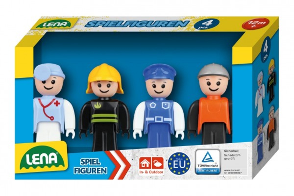 Lena Sada figurek Truxx - 4 ks - modrá sada