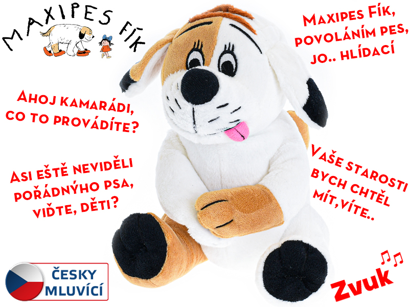 Mikro trading Maxipes Fík plyšový - 20 cm - česky mluvící