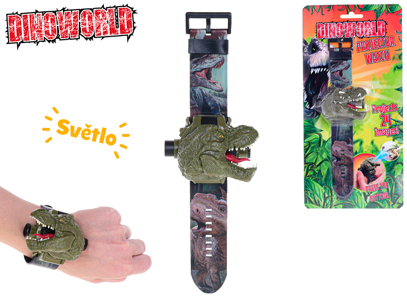 Mikro trading Dinoworld - Projektor - hodinky - 22,5 cm