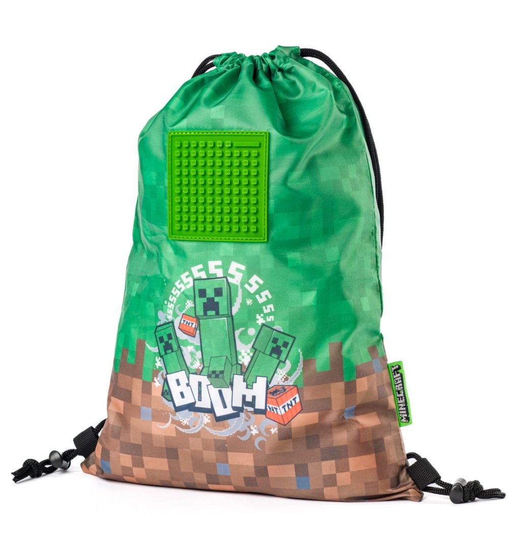Pixie crew Vak na záda - Minecraft - zeleno-hnědá