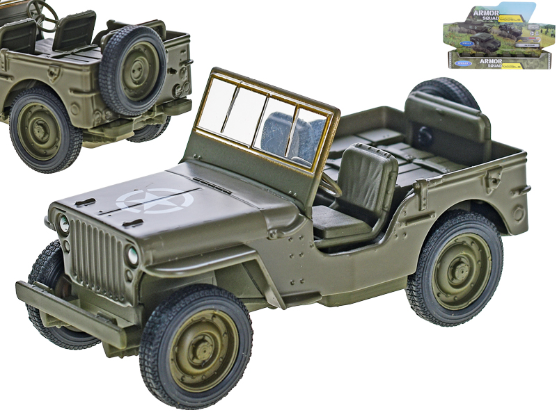 Mikro trading Jeep Willys MB - 10,5 cm - na zpětný chod