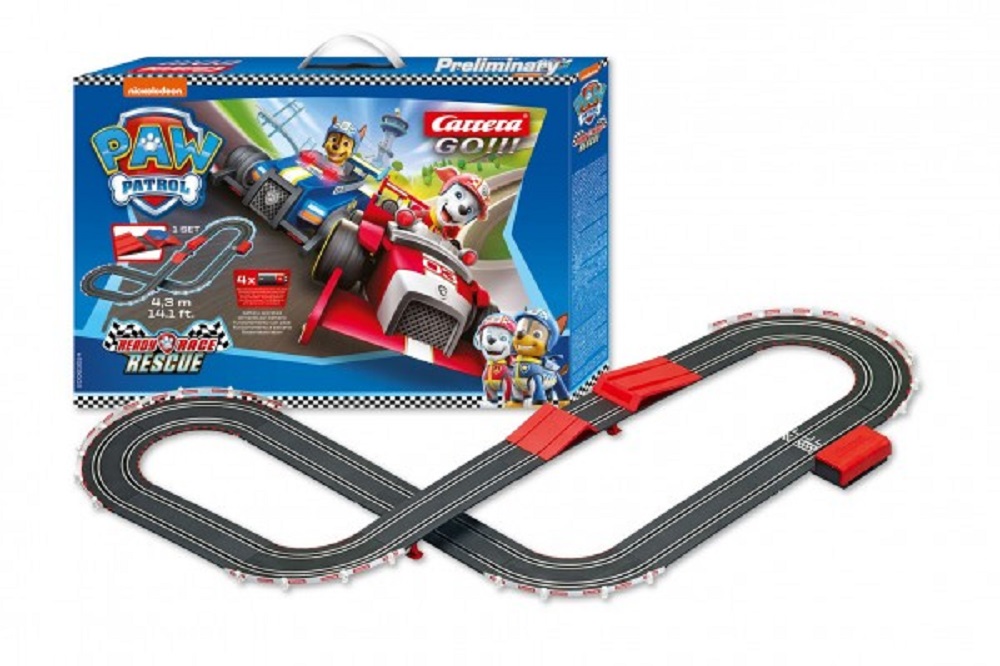 Conquest Autodráha Carrera GO!!! - Tlapková Patrola - 4,3m + 2 formule