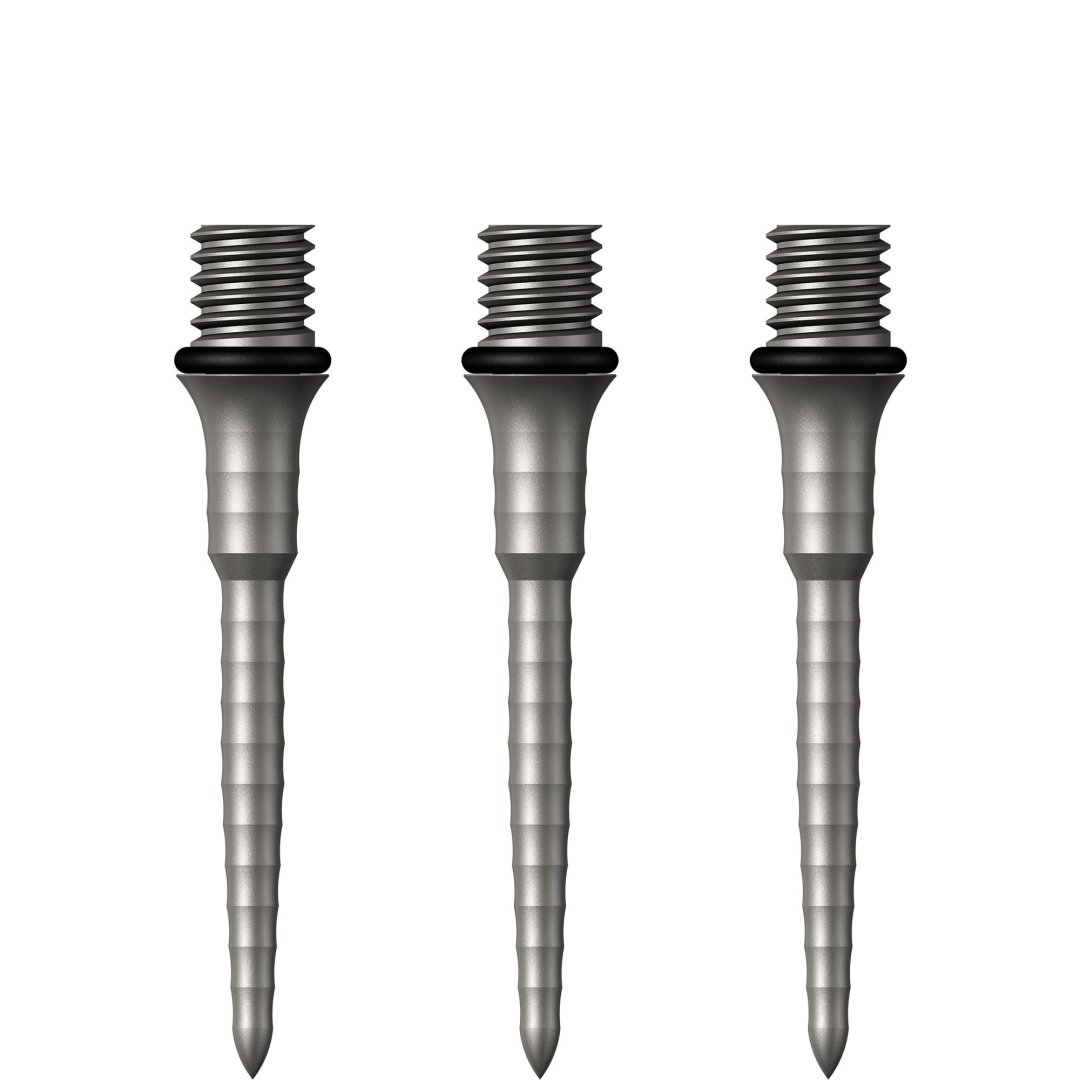 Mission Kovové hroty - Titan Ripple - Silver - 26 mm