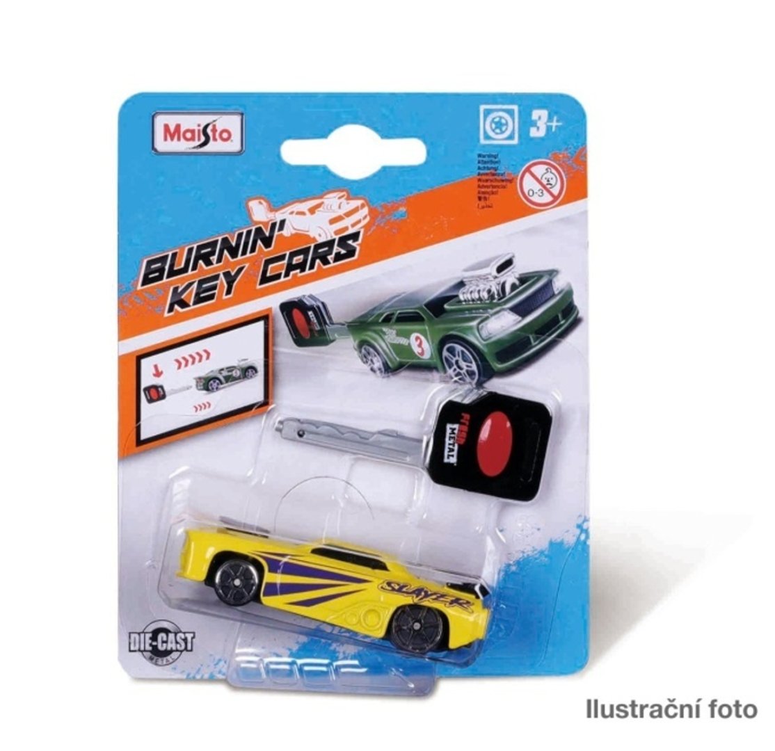 Maisto M. Burnin Key Cars 3´´- mix druhů