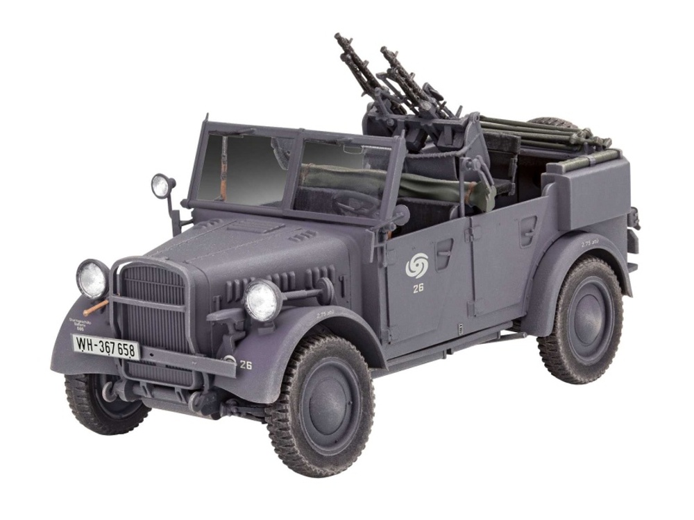 Revell Plastikový model vojenského vozidla Einheits-PKW Kfz.4