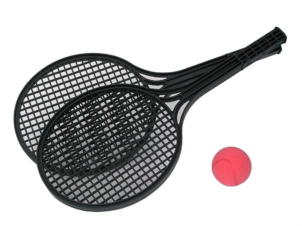 Efko Soft tenis set - černé rakety s míčkem