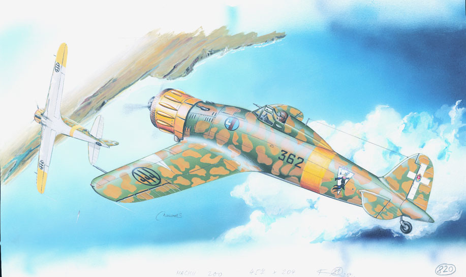 Směr Plastikový model letadla Macchi M.C.200 Seatta