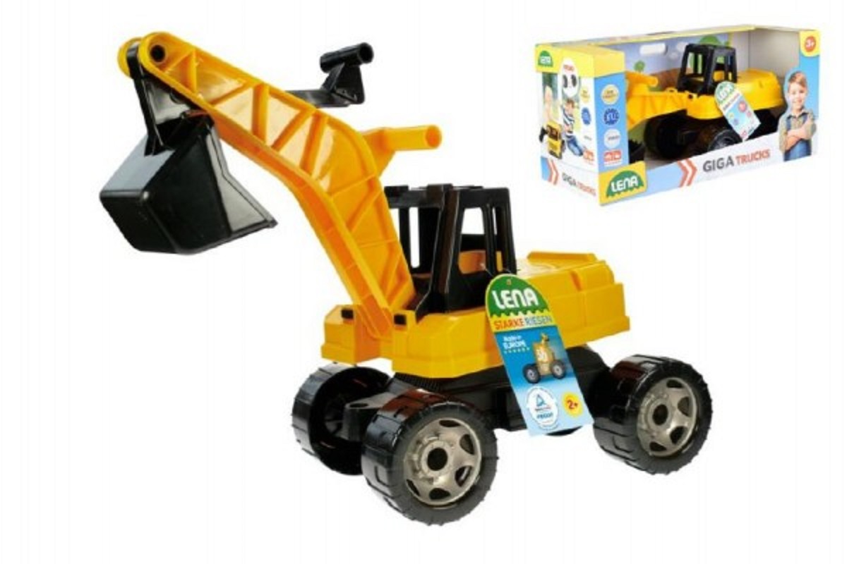 Lena Bagr žluto-černý Giga Trucks - 65 cm