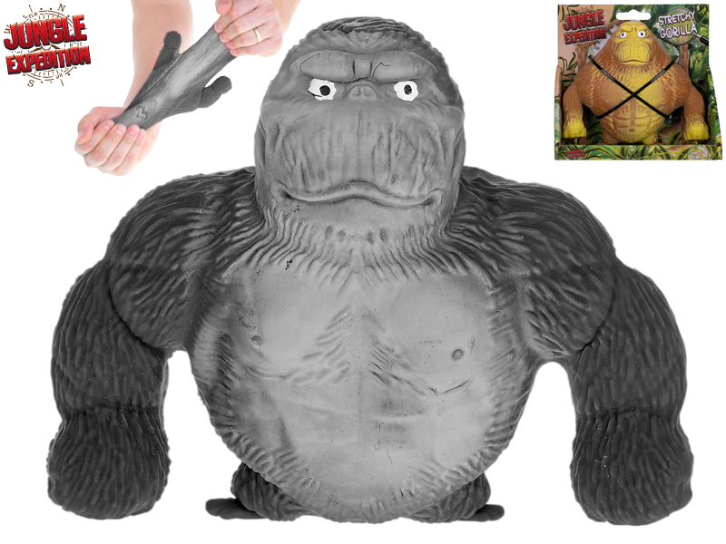Levně Mikrotrading Jungle Expedition gorila super strečová 13 cm v krabičce