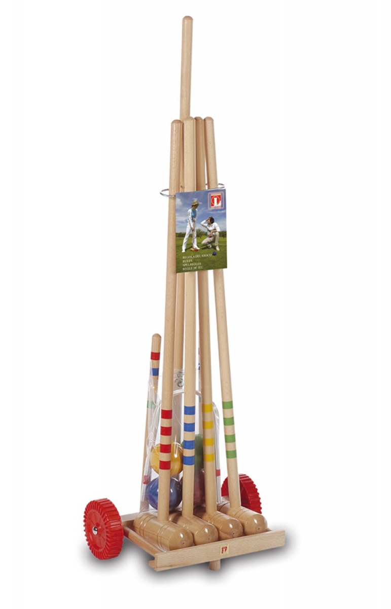 Lucio Londero Kroket 10304 - pro 4 hráče - dřevěný vozík