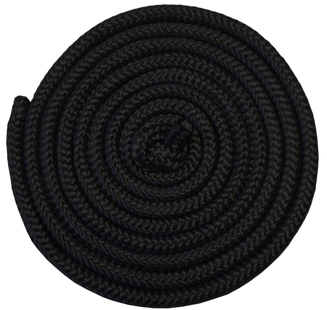 KUBIsport Gymnastické švihadlo - 3 metry - černá