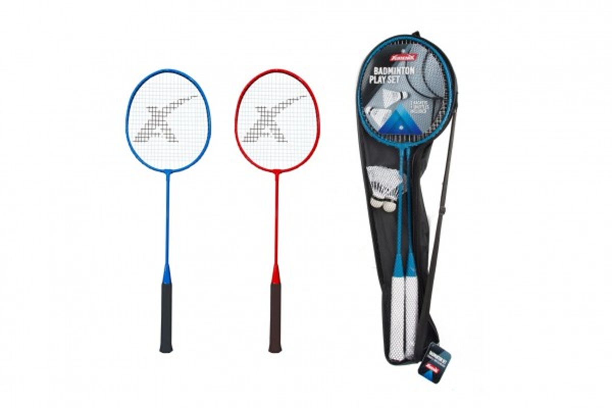Teddies Sada badminton pálky 2 ks + míček 2 ks