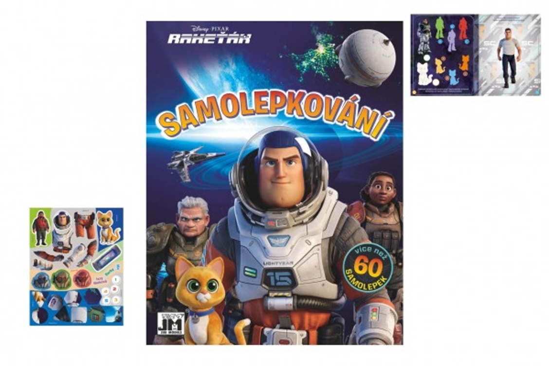 Teddies Sešit - Samolepkování Buzz Rakeťák se samolepkami - CZ verze