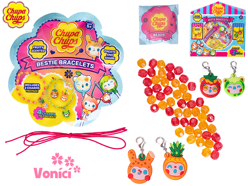 Mikro trading Chupa Chups - Náramky přátelství - 2 ks - vonící
